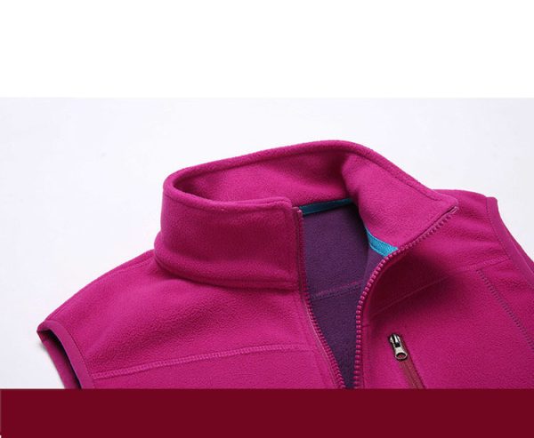 Outdoor Fleece Vest Couple Style Outerwear Jacket - Image 6