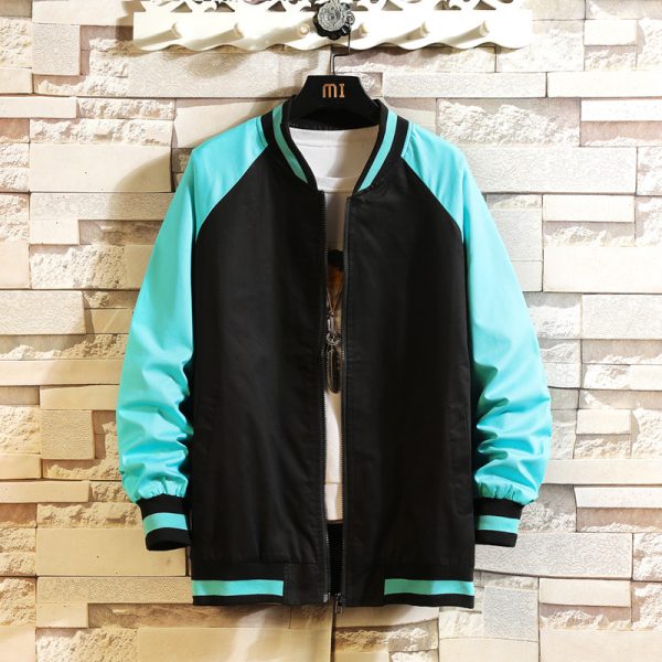 Men Fashion Casual Color Block Jacket - Image 8