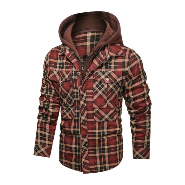 Men Warm Jacket Fleece Thick Autumn Winter Detachable Hoodies Jackets Men Slim Fit Men Clothing - Image 10