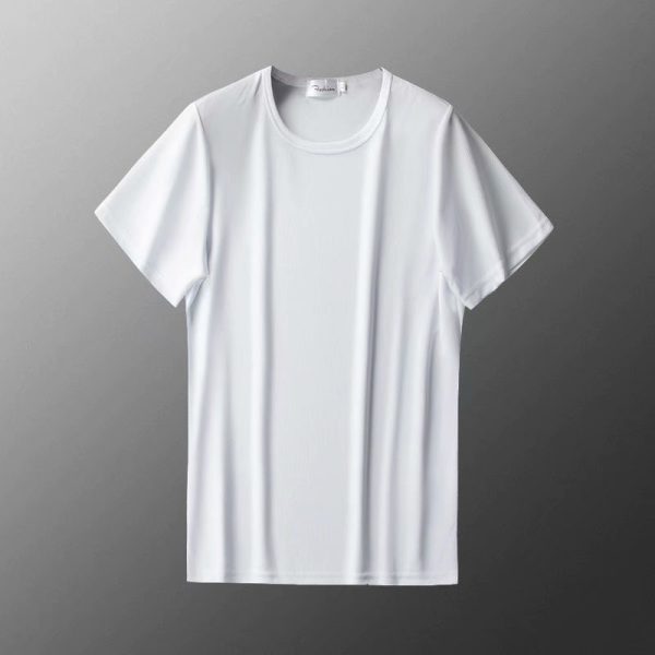 Men's Loose Round Neck Plus Size Short Sleeve T-shirt - Image 3