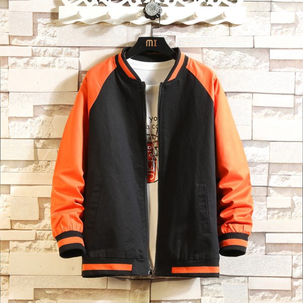 Men Fashion Casual Color Block Jacket - Image 7