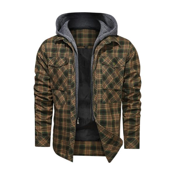Men Warm Jacket Fleece Thick Autumn Winter Detachable Hoodies Jackets Men Slim Fit Men Clothing - Image 6