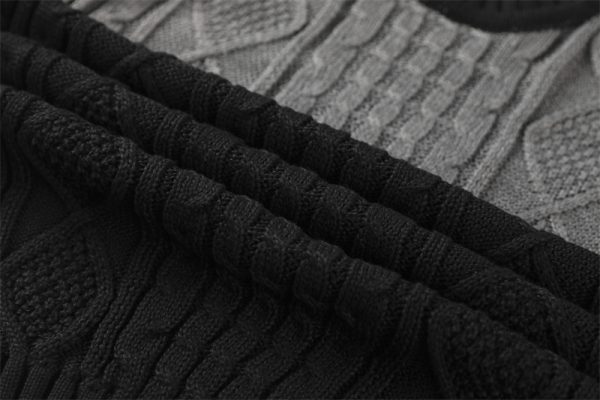 Men Casual Knitted Soft Cotton Sweaters Pullover Men Winter New Fashion Striped O-Neck Sweater - Image 9