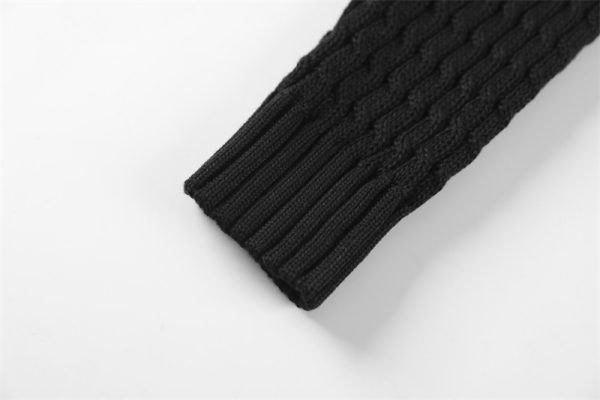 Men Casual Knitted Soft Cotton Sweaters Pullover Men Winter New Fashion Striped O-Neck Sweater - Image 4