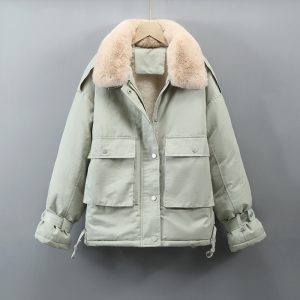 Detachable Hood Trench Coat Women's Women's Plus Size