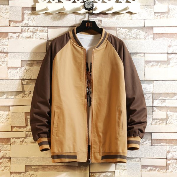 Men Fashion Casual Color Block Jacket - Image 6