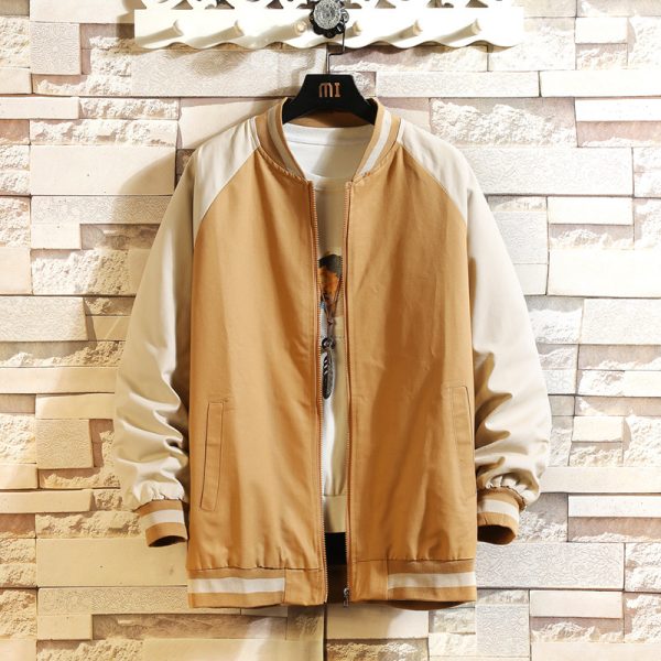 Men Fashion Casual Color Block Jacket - Image 4