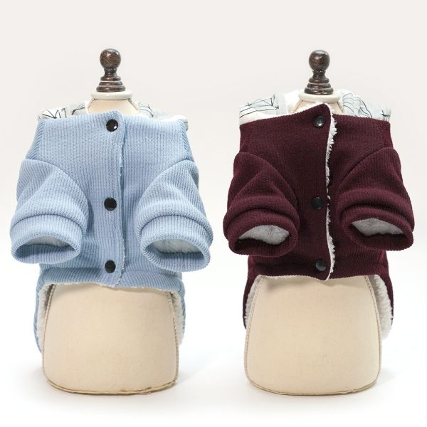 Thickened Warm, Hooded, Padded Clothes For Pets - Image 2