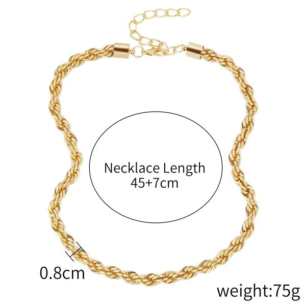 Necklace Female Twist Chain Necklace - Image 6