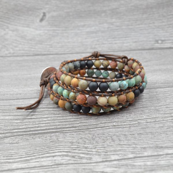 Agate beaded multi-layer bracelet - Image 3