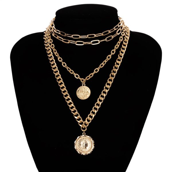 Multilayered Chunky Chain Necklace - Image 5