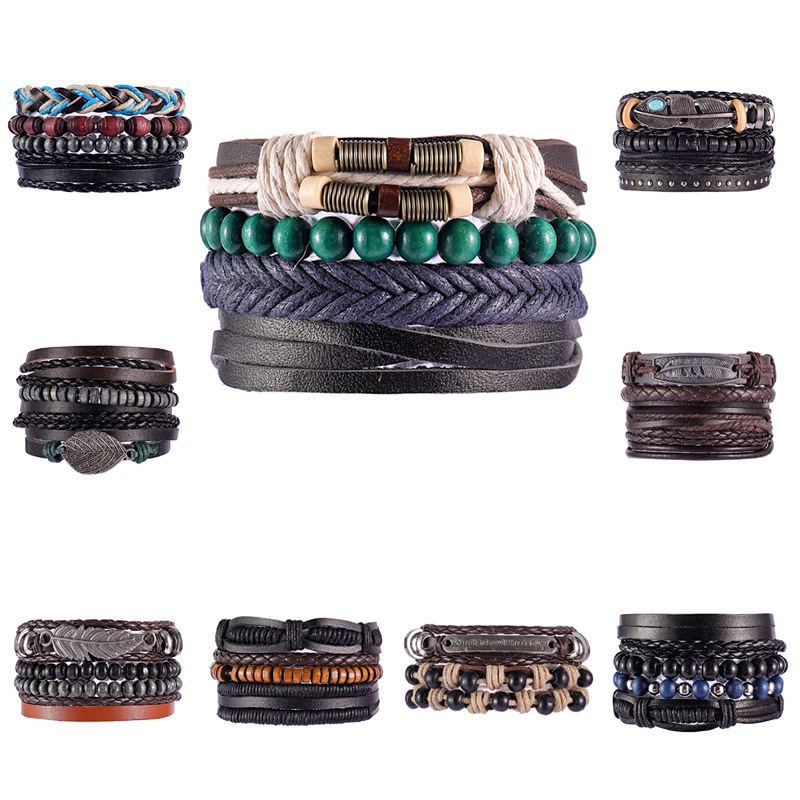 Bead bracelet Multi-layer jewelry set