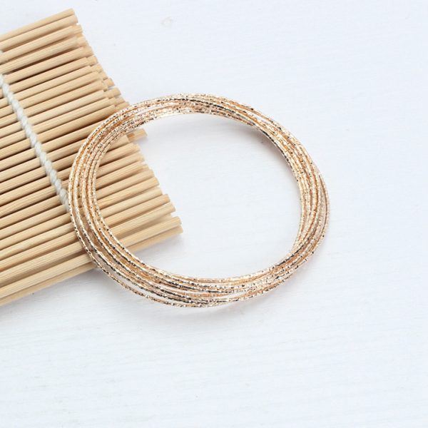 Multi Layer Ten Ring Interlocking Bracelet - Image 3