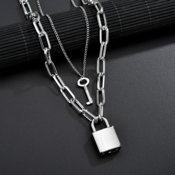 Padlock necklace key necklace - Image 5