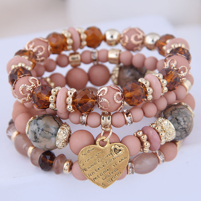 Bead bracelet Multi-layer jewelry set