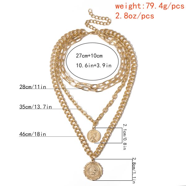 Multilayered Chunky Chain Necklace - Image 2