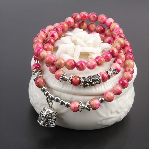 Multi-layer multi-circle beaded bracelet - Image 6