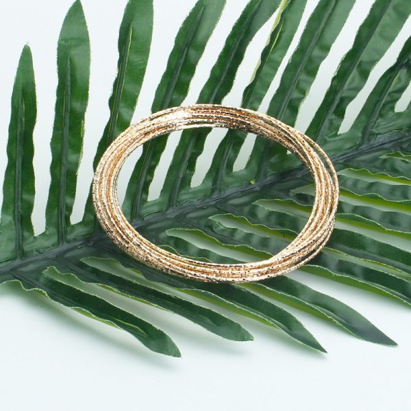 Multi Layer Ten Ring Interlocking Bracelet - Image 6