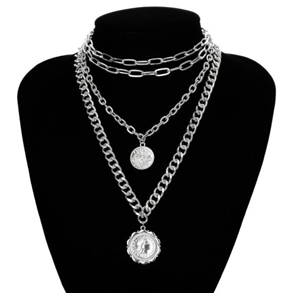 Multilayered Chunky Chain Necklace - Image 4