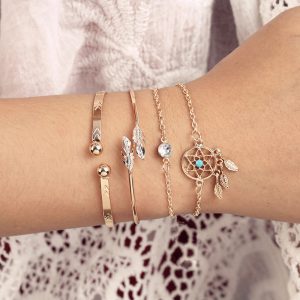 Bead bracelet Multi-layer jewelry set