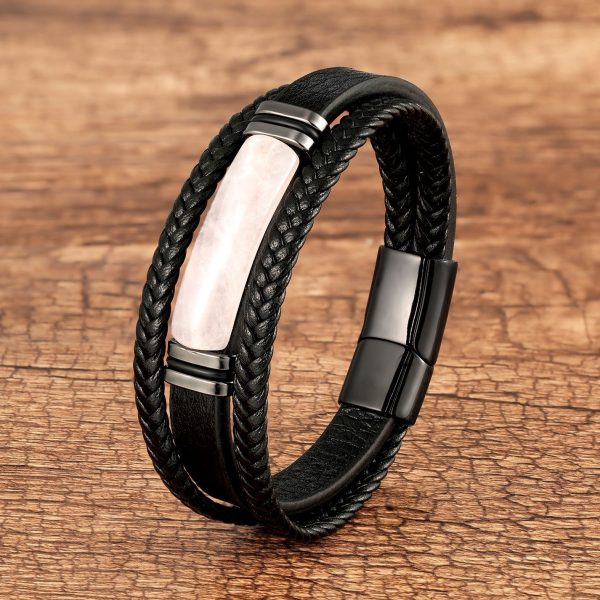 Multi-layer Braided Leather Rope Bracelet - Image 6