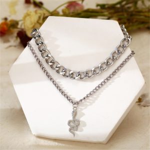 Padlock necklace key necklace