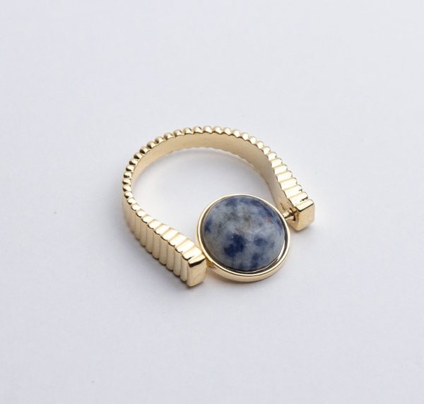 Natural Stone Fidget Spinner Ring – Anxiety Relief & Stylish Focus Jewelry - Image 9