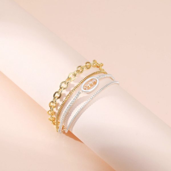 Bracelet Multi-layer Alloy Adjustable Beaded Bracelet - Image 5