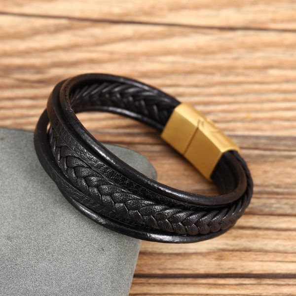 Stainless steel multi-layer bracelet - Image 4