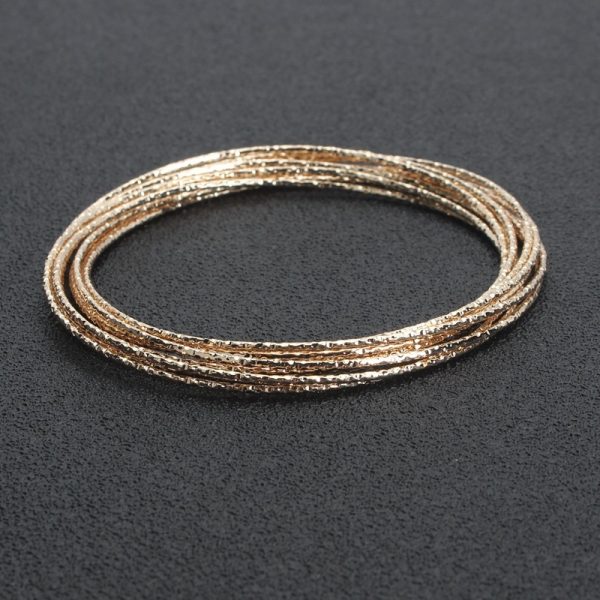 Multi Layer Ten Ring Interlocking Bracelet - Image 2