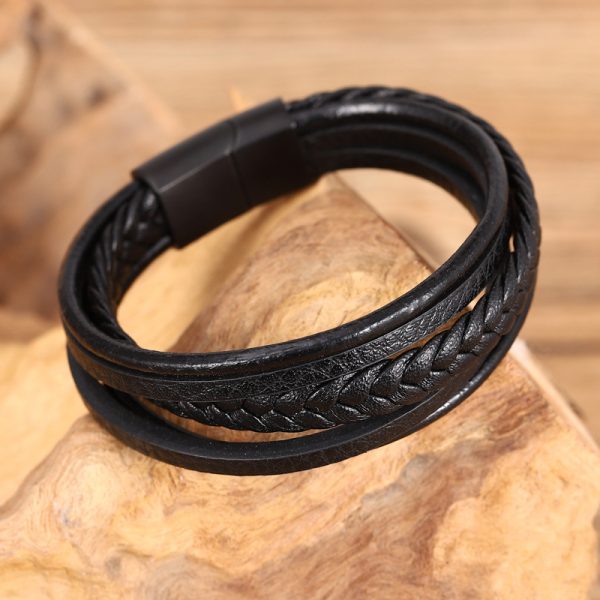 Stainless steel multi-layer bracelet - Image 3