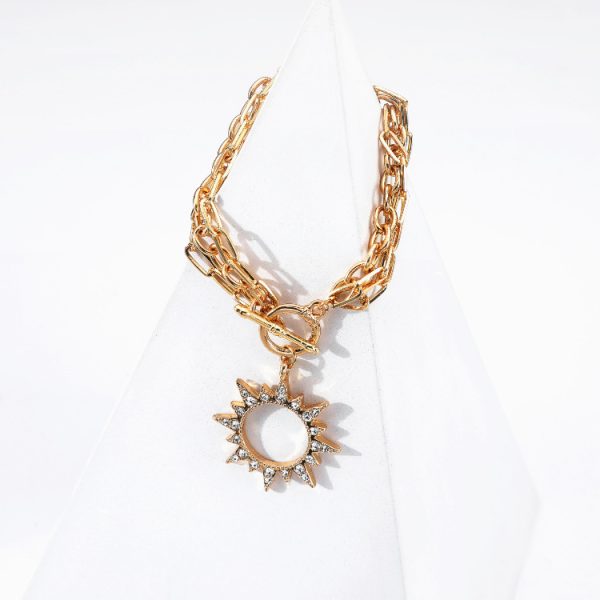 Multi-layer Chain Sun Pendant Bracelet Ladies Multi-layer - Image 2