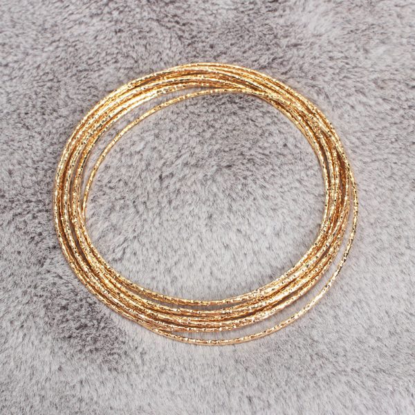 Multi Layer Ten Ring Interlocking Bracelet - Image 5