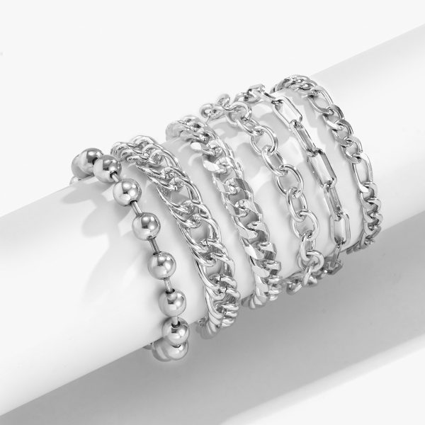 Shop the Latest Multi-layer Metal Chain Set Bracelet - Image 4