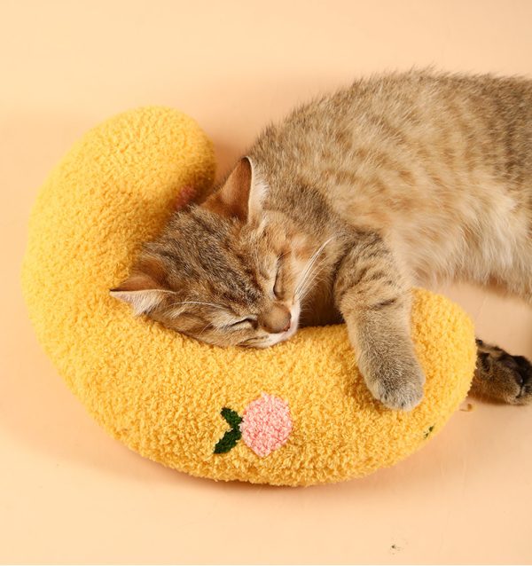 Pet Supplies Dog Cat Pillow Protection Cervical Deep Sleep U-shaped Pillow - Image 4