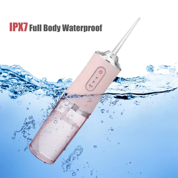 Oral Irrigator Portable Dental Water Flosser USB Rechargeable Water Jet Floss - Image 5