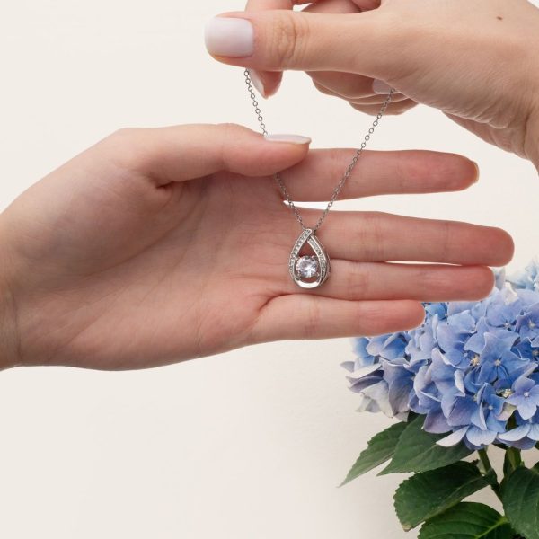 Forever Love - Floating Stone Necklace Valentines Day Gift For Your Other Half - Image 7