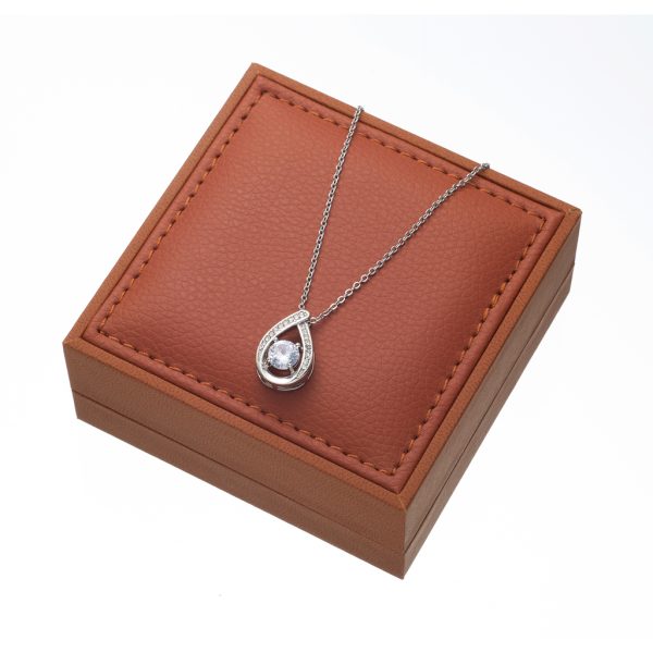 Forever Love - Floating Stone Necklace Valentines Day Gift For Your Wife - Image 9