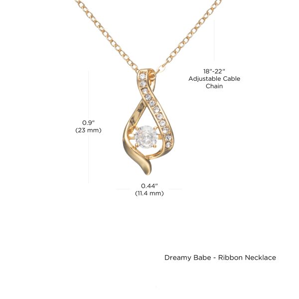 Dreamy Babe - Ribbon Necklace Valentines Day Gift For Your Wife - Image 18