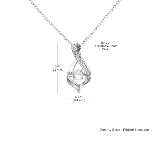 Dreamy Babe – Ribbon Necklace Gift For Your Wife - Image 6
