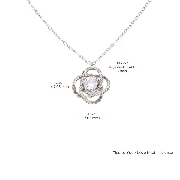 Tied to You - Love Knot Necklace gift for your soulmate - Image 16