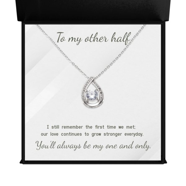 Forever Love - Floating Stone Necklace Valentines Day Gift For Your Other Half