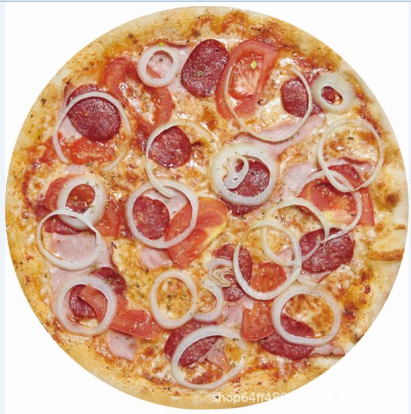 Cross-border Hot Sale Mexican Pizza Blanket Flannel Blanket 3D Digital Printing Blanket Thickening Double-sided Customized - Image 3