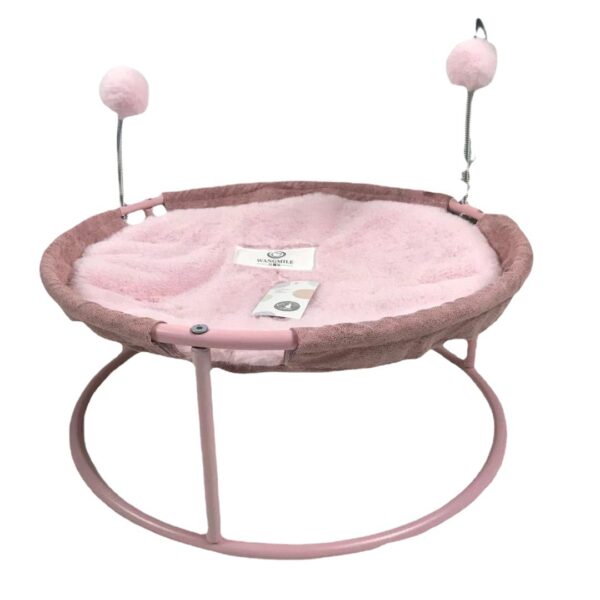 Cat Nest Four Seasons Universal Pet Nest Double Round Iron Net Red Cat Sleeping Hammock Removable And Washable Recliner Rocking Chair Nest - Image 5