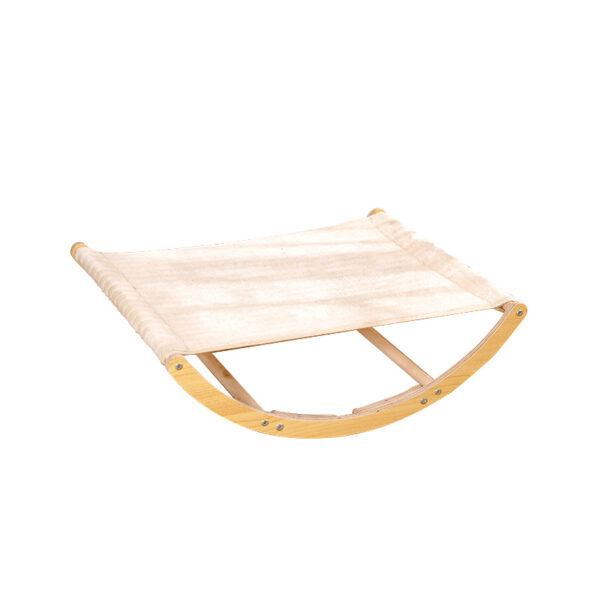 Cats Summer Ground Solid Wood Shaker Hammock Cat Nest Wooden Cat Rocking Chair Four Seasons Universal Removable And Washable Cat Bed - Image 5