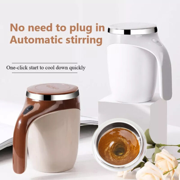 Self Stirring Mug – Effortless Mixing for Coffee & More!