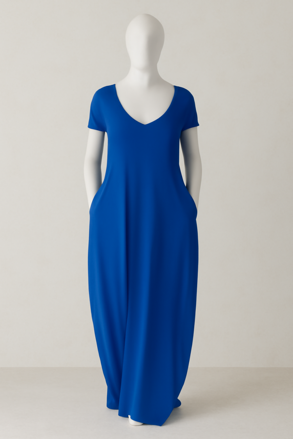 Plus Size Neon Dress Blue