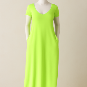 Plus Size Neon Dress Fluorescent