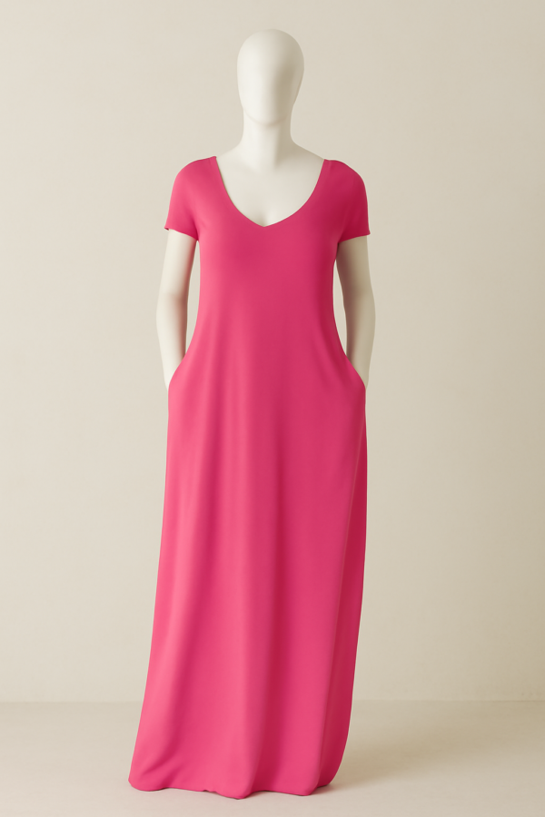 Plus Size Neon Dress Pink
