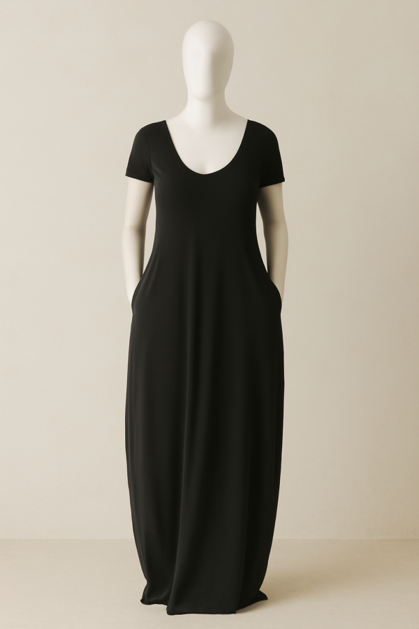 Plus Size Neon Dress black